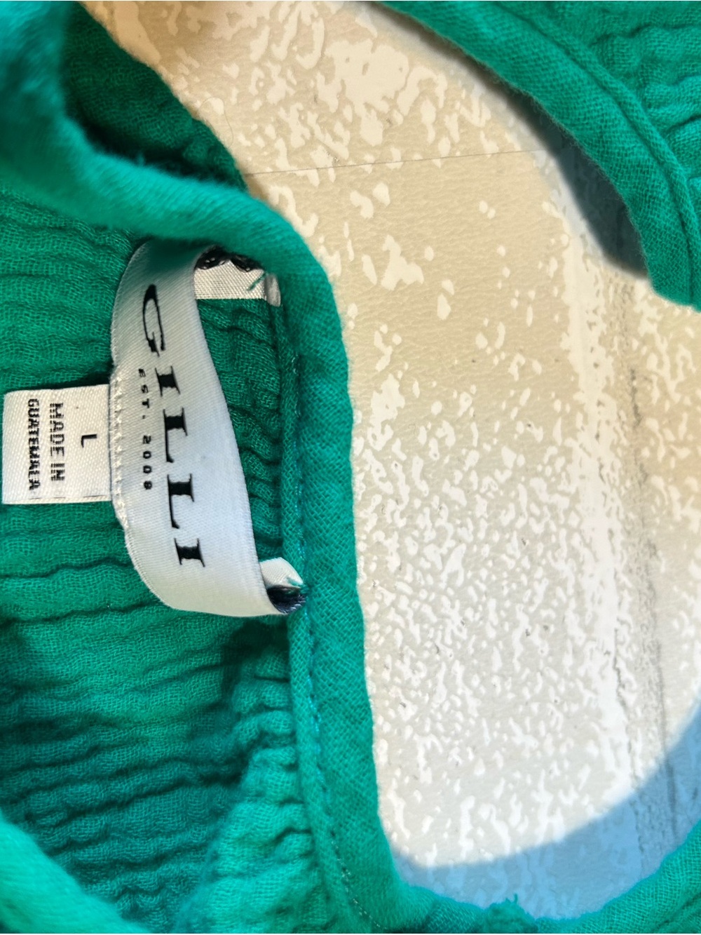 Gilli Emerald Green Ruffle Tank Top - Picture 3 of 5